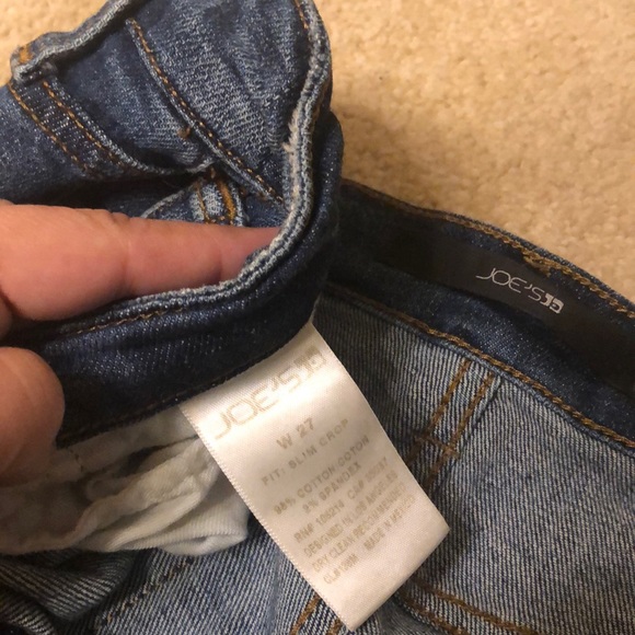 Joe’s jeans slim crop distressed boyfriend sz 27 - Picture 4 of 4